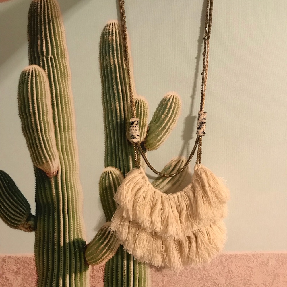 Boho Statement Tassel Necklace - image 1